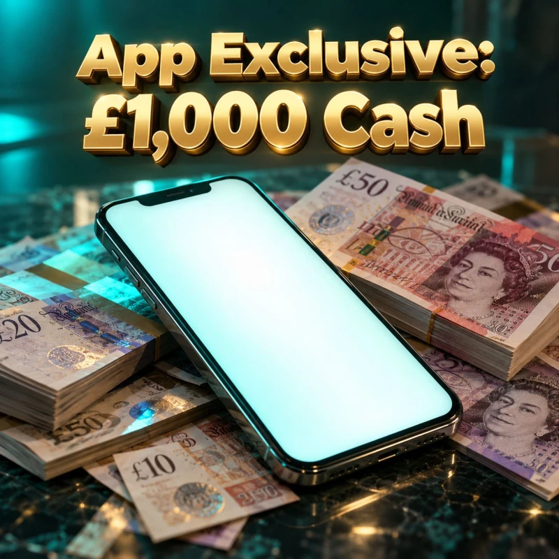 Prize artwork: App Exclusive: £1,000 Cash