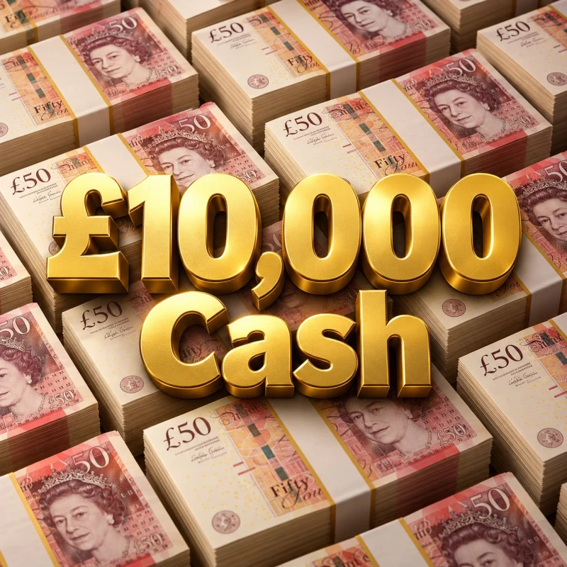 Prize artwork: £10,000 Cash