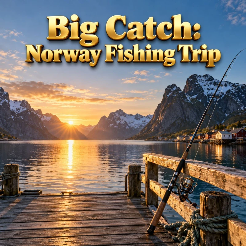 Prize artwork: Big Catch: Norway Fishing Trip