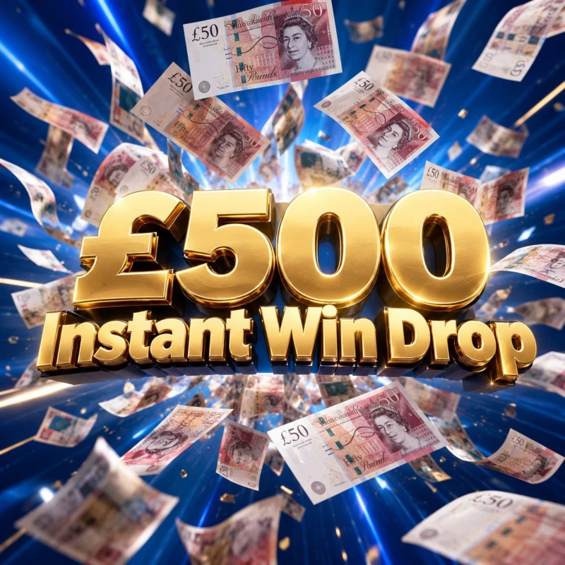 Prize artwork: £500 Instant Win Drop